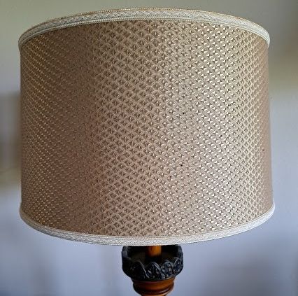 Lampsshade gold textured cloth on heavy duty styrene measuring 15x17x10 notliteup