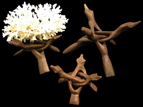 CARVED WOODEN STANDS   10/17/13
