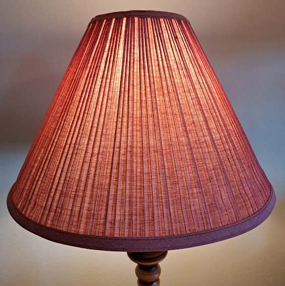 Lampshade MP mauve liteup 6.5x17x12