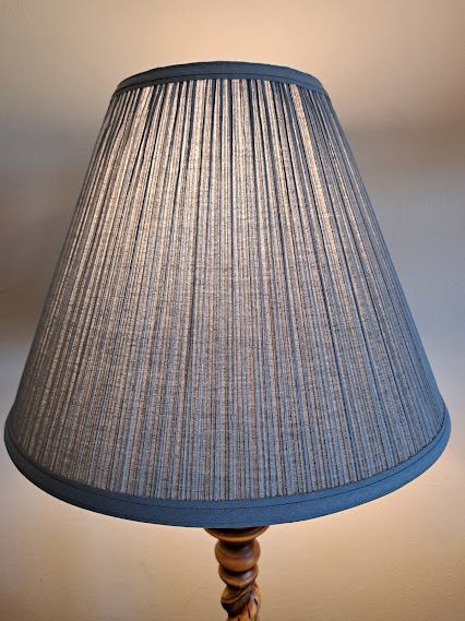 LampShadeMP lite up slateblue 7x16x12
