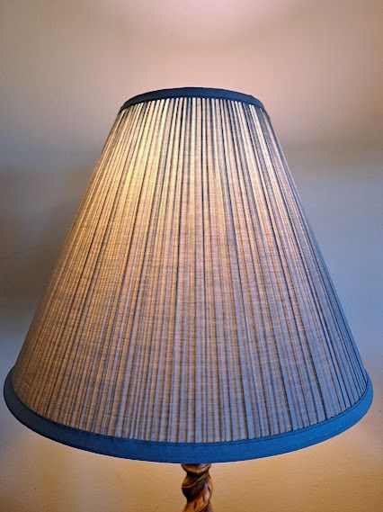 Lampshade MP slateblue lite up 7x18x14