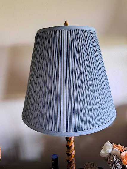 Lampshade MP slate blue not lite 7x18x14