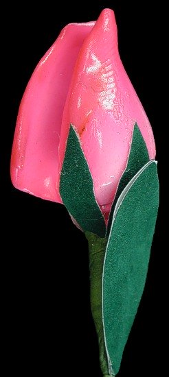 Pink Rose Shell Flower Stem  J1-33