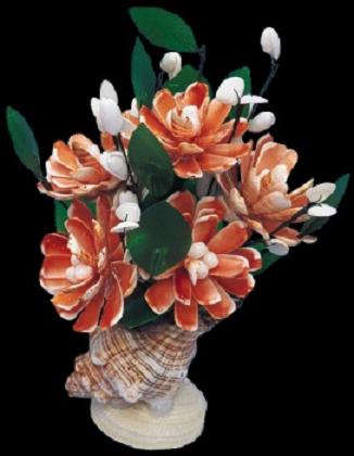 Strawberry Shell Flower Arrangement C1-33